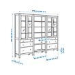 HEMNES storage combination w doors/drawers