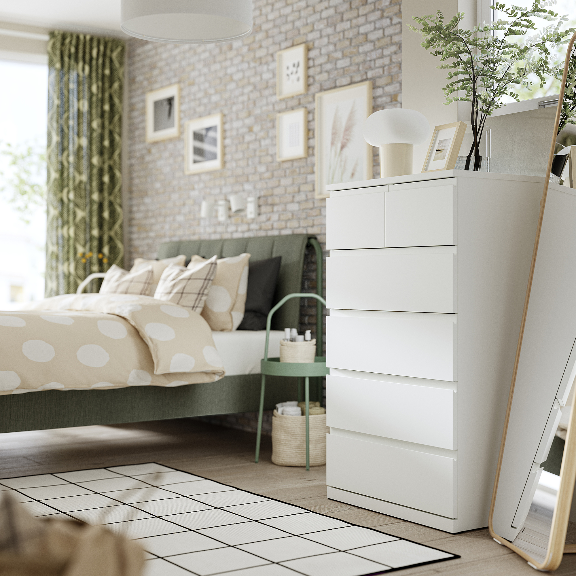 STORKLINTA chest of 6 drawers