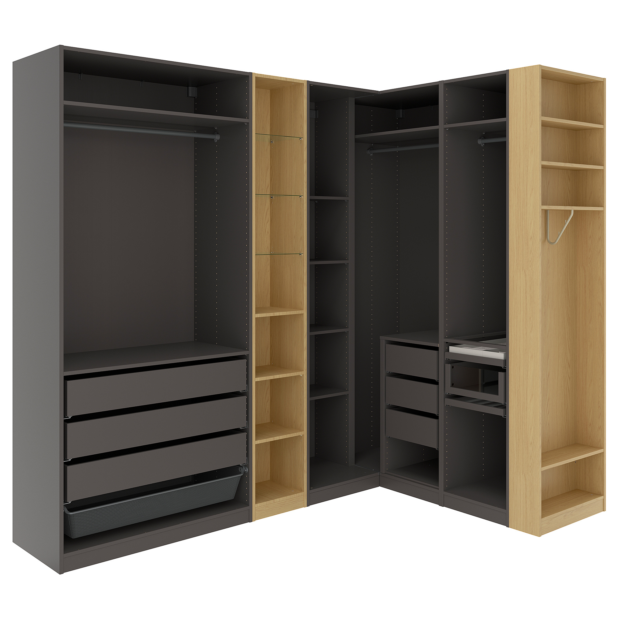 PAX corner wardrobe