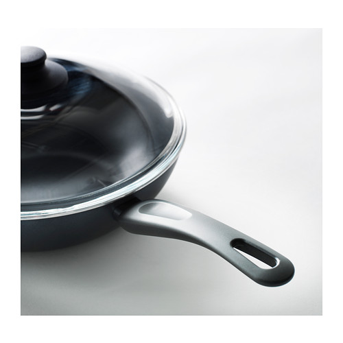 HEMLAGAD wok with lid