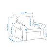 EKTORP armchair and footstool