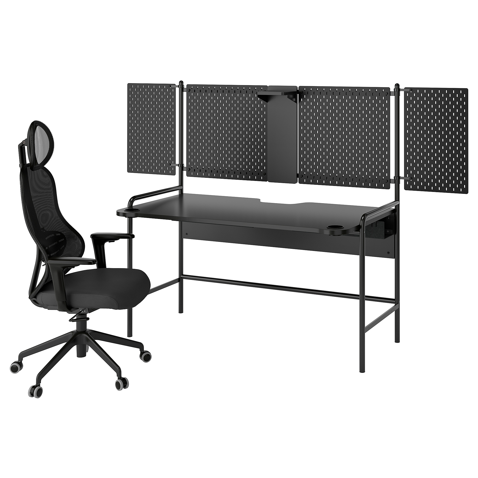 UTKLASSNING/FRÖSKELÅS gaming desk and chair