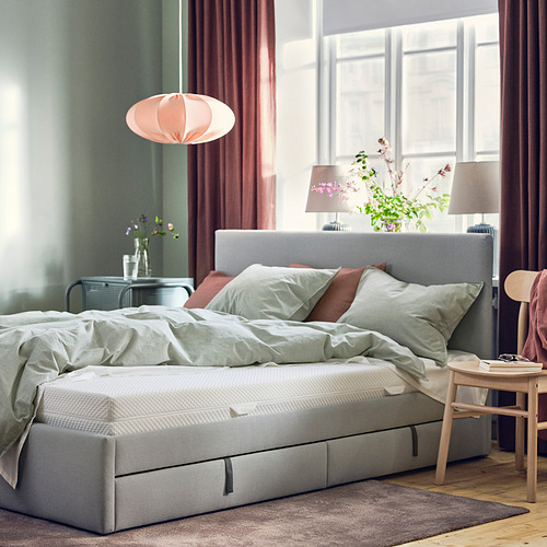 ÅBYGDA foam mattress, firm/white, single