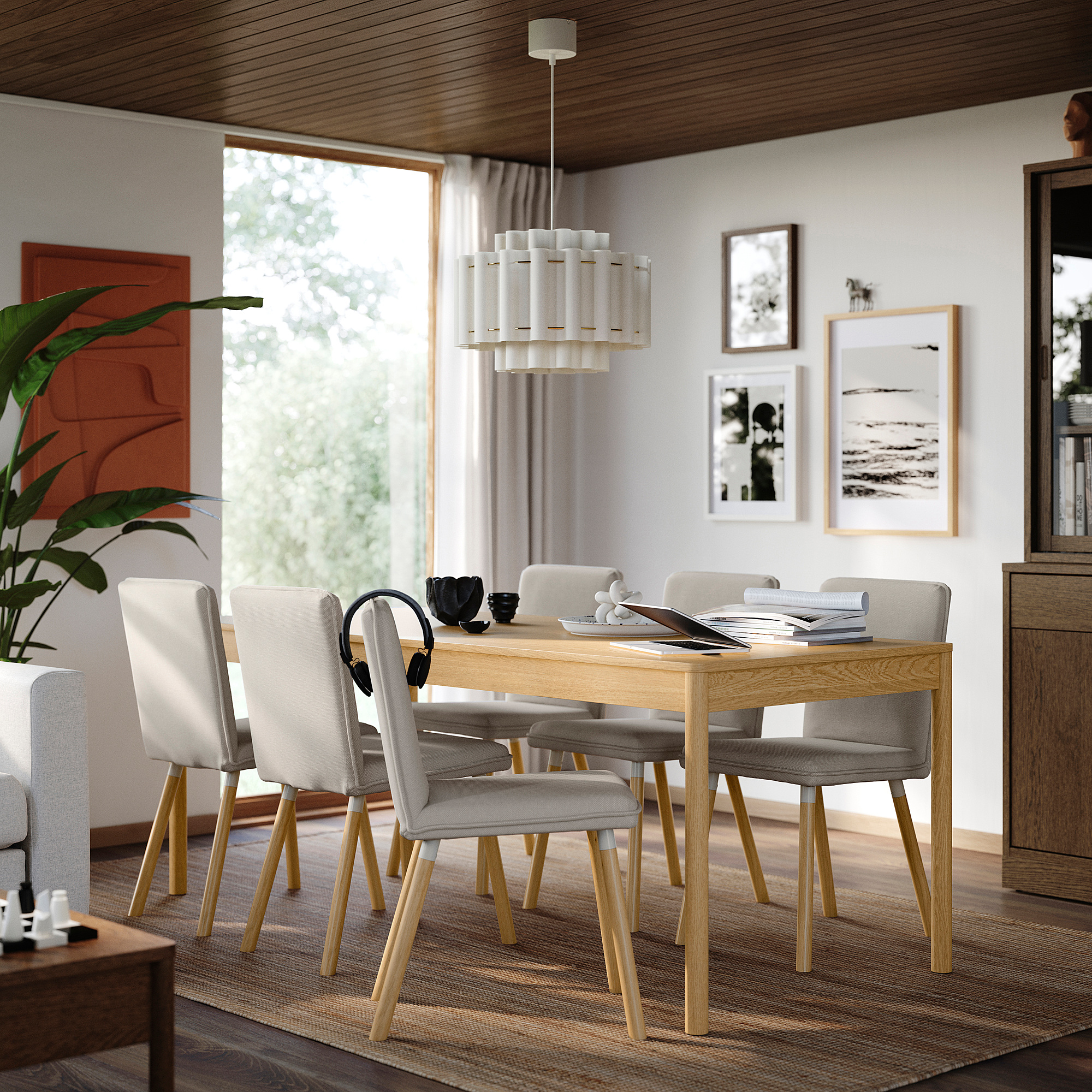 TONSTAD/TONSTAD table and 6 chairs
