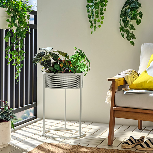 BLÅKRÅKA - 花盆架, 室內/戶外用/淺灰米黃色, 54 厘米 | IKEA 香港及澳門 - E1019225_S4