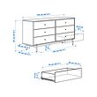 RÅDMANSÖ chest of 6 drawers