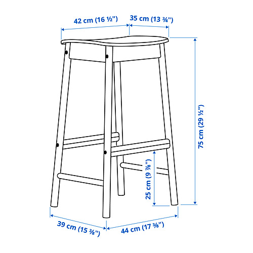 RÖNNINGE bar stool