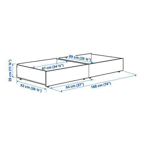 SMYGA bed storage box