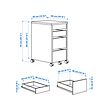 MICKE drawer unit on castors