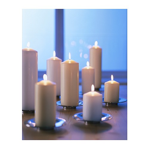 FENOMEN unscented pillar candle