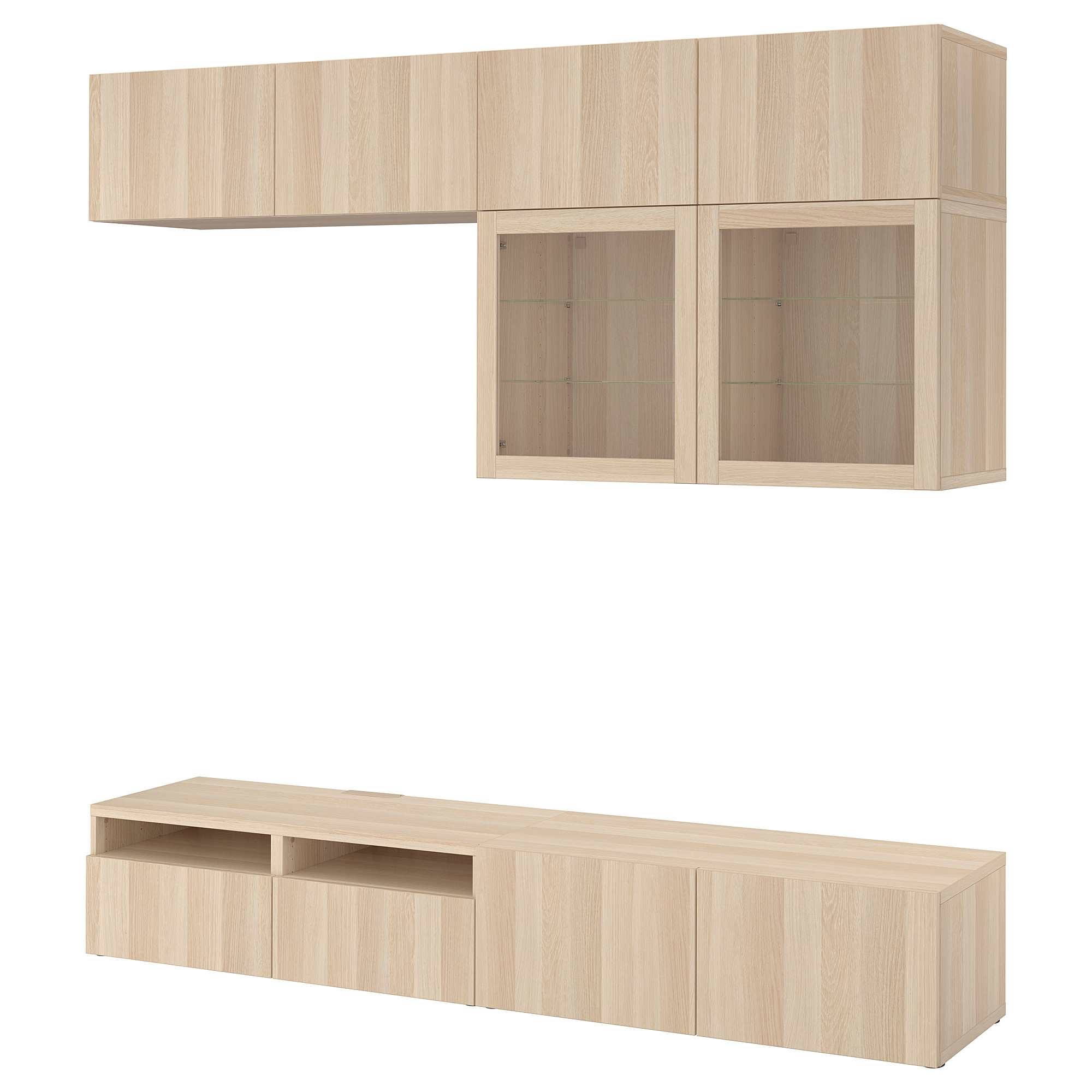 BESTÅ TV storage combination/glass doors
