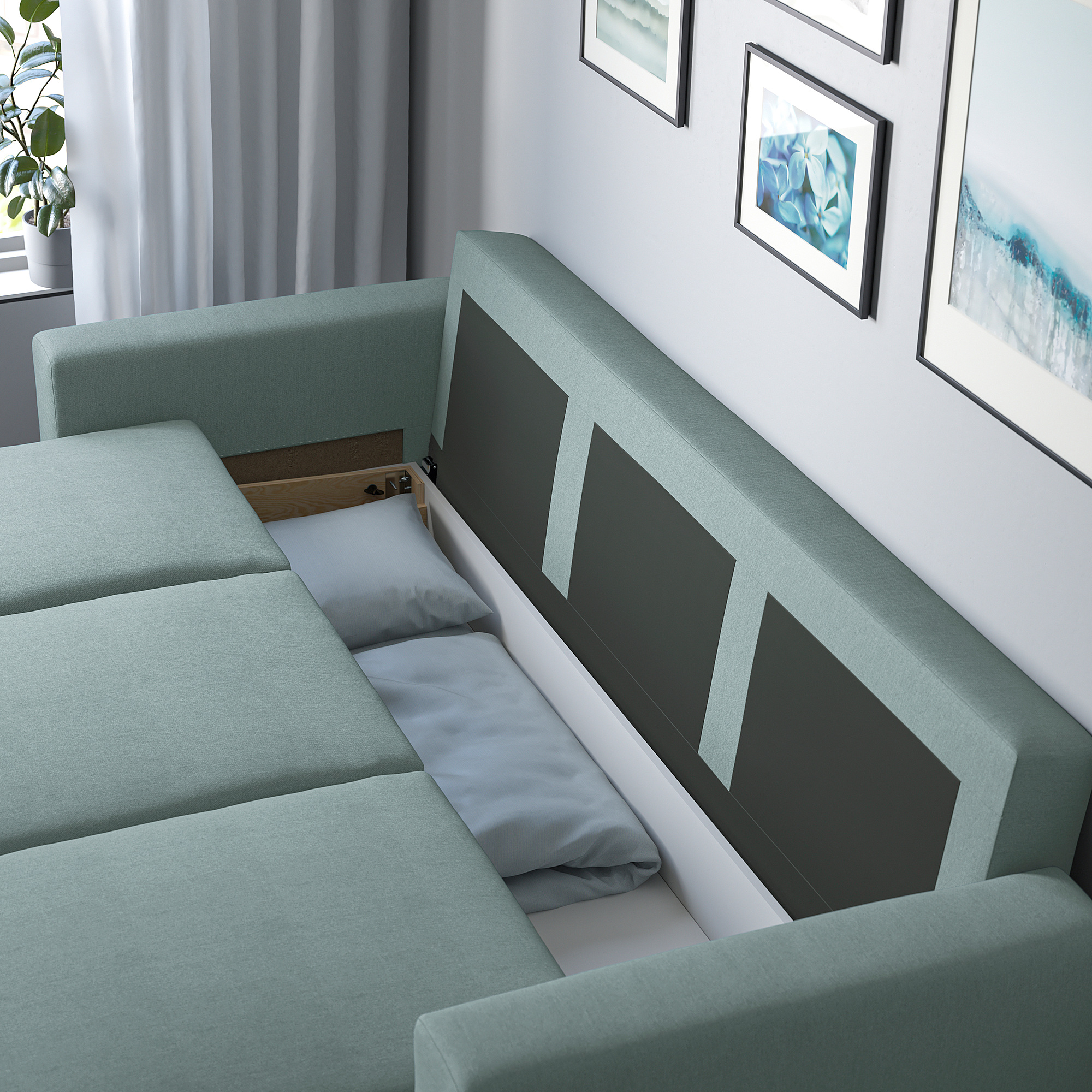 BÅRSLÖV 3-seat sofa-bed