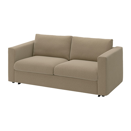 VIMLE - 2-seat sofa-bed, Johanneshov brown-beige | IKEA Hong Kong and Macau - E1019365_S4