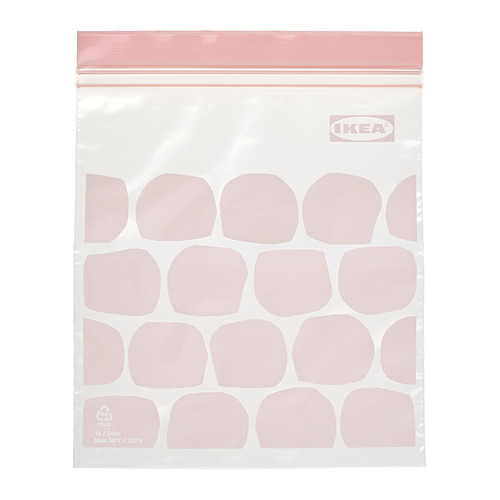 ISTAD - 密實袋, 淺粉紅色, 1 升 | IKEA 香港及澳門 - PE987837_S4