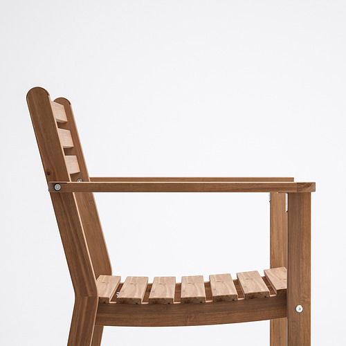 ASKHOLMEN chair with armrests, outdoor
