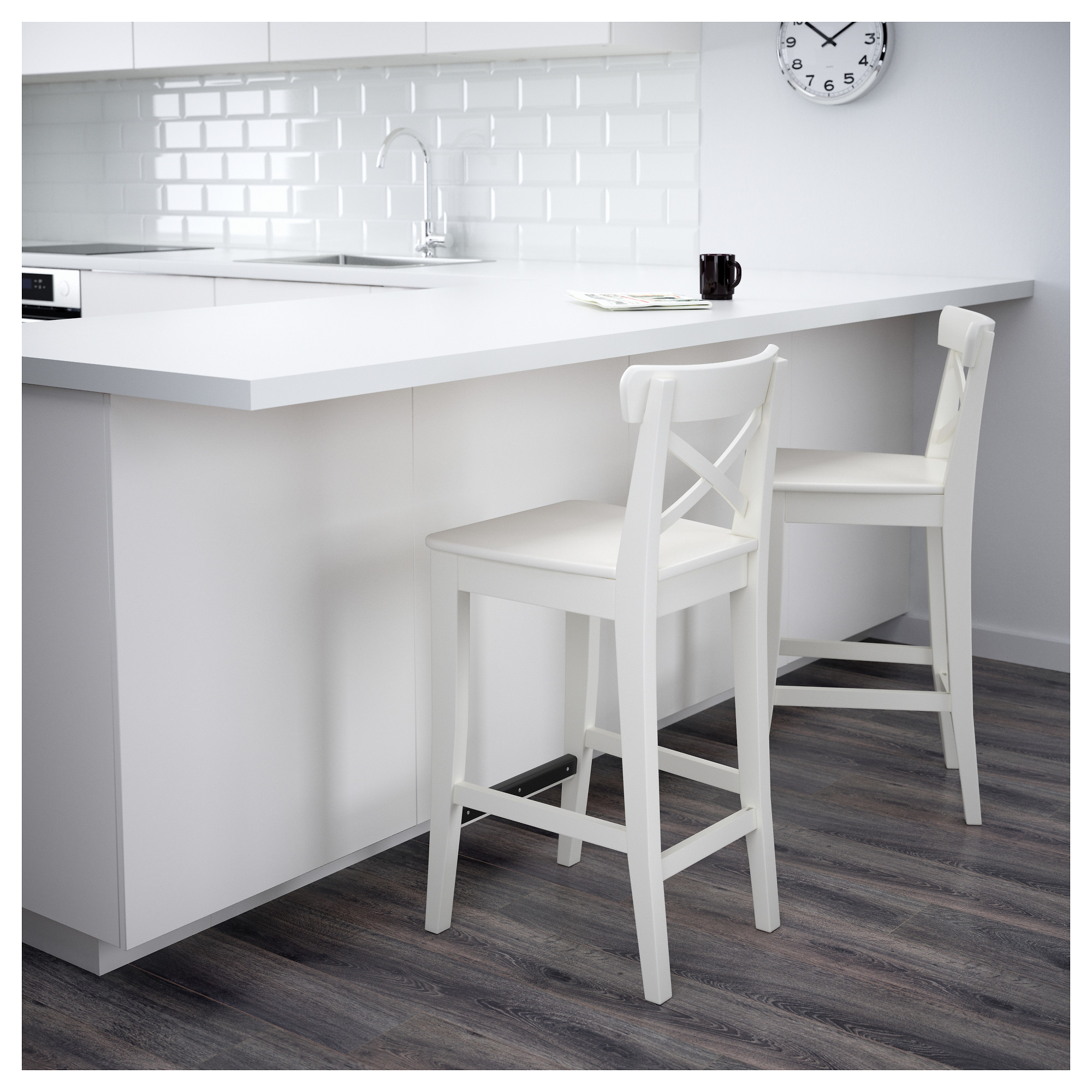 Ingolf Bar Stool With Backrest