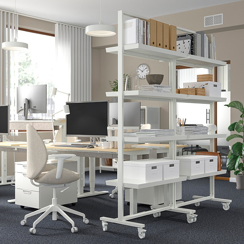 MITTZON frame with castors/display shelf