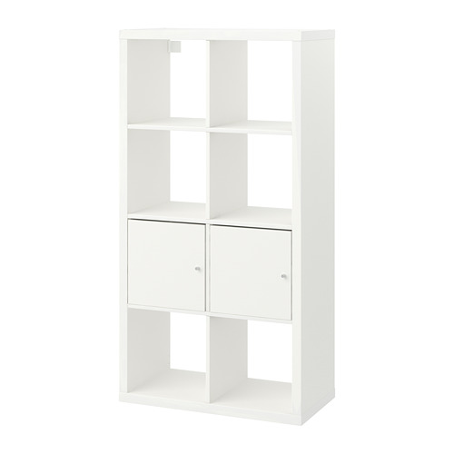 KALLAX shelving unit with doors