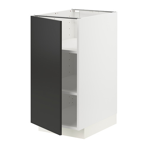 METOD base cabinet with shelves