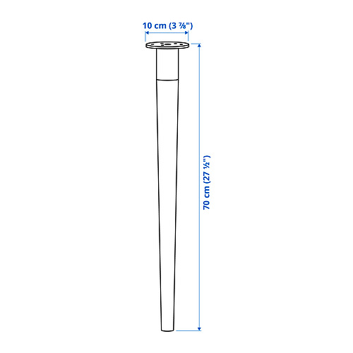 HILVER leg cone-shaped