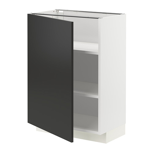 METOD base cabinet with shelves