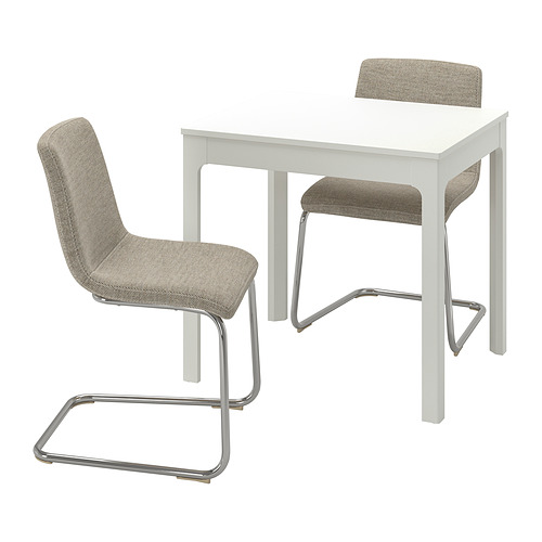 LUSTEBO/EKEDALEN table and 2 chairs