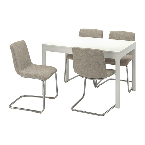LUSTEBO/EKEDALEN table and 4 chairs