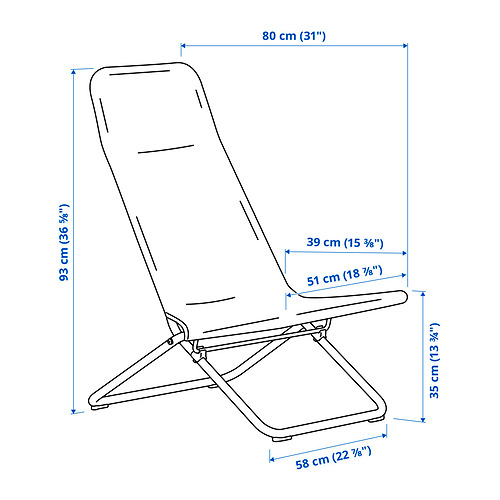 VIGGSÖ lounge chair, outdoor