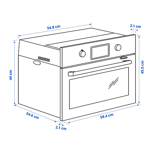 SMAKSAK microwave combi with forced air