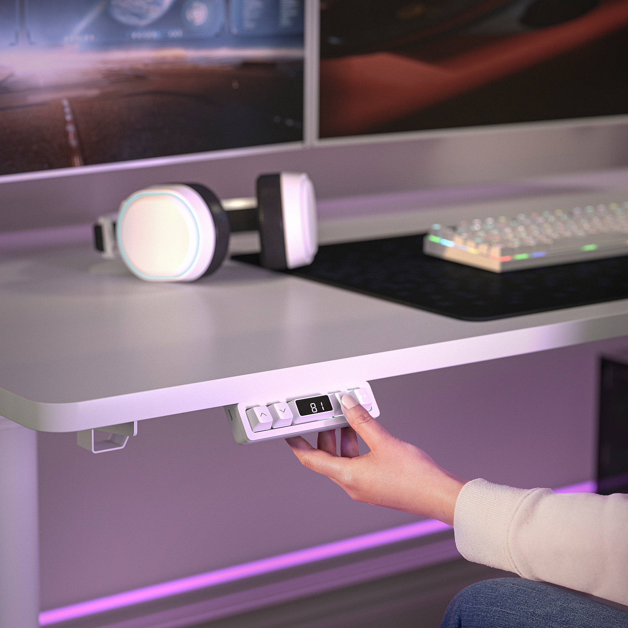 MÅLOMRÅDE gaming desk sit/stand