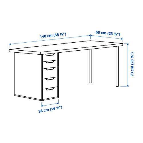 ALEX/LAGKAPTEN desk