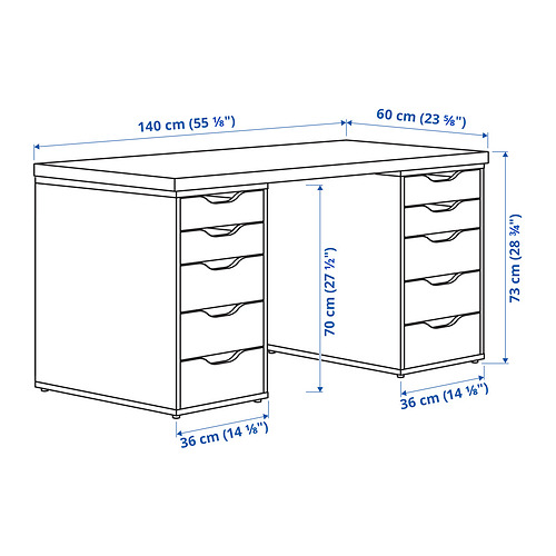 ALEX/LAGKAPTEN desk