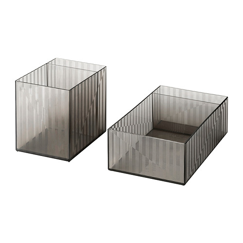 LILLSTUGA box with compartments, set of 2