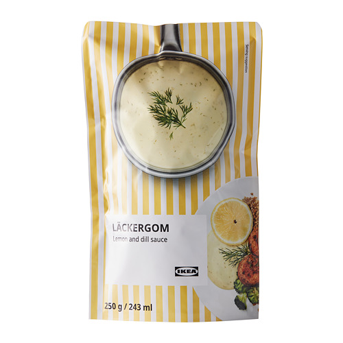 LÄCKERGOM lemon- and dill sauce