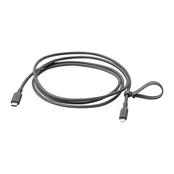 LILLHULT Cable USB-C a Lightning®, gris oscuro, 1.5 m - IKEA Colombia