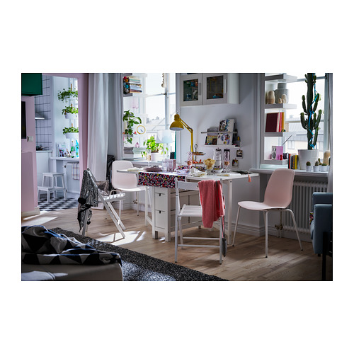 NORDEN - gateleg table, white, 26/89/152x80 cm | IKEA Hong Kong 