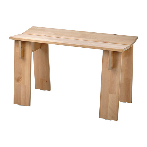 BASTUA bench, 74x34x46 cm, solid birch