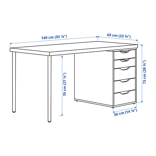 ALEX/MÅLSKYTT desk