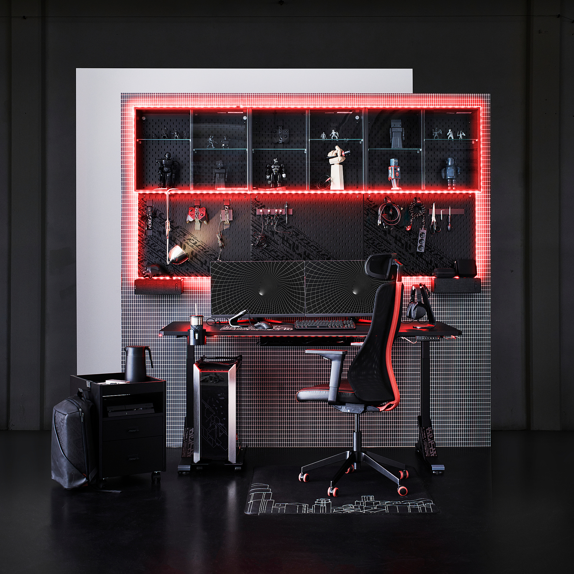UPPSPEL - gaming desk, 140x80cm, black | IKEA Hong Kong and Macau