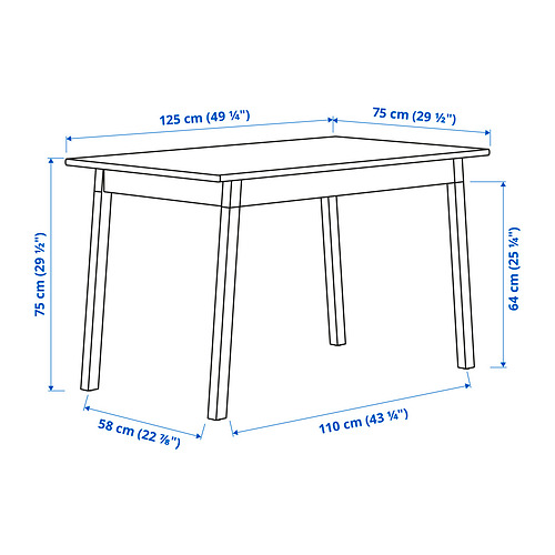 PINNTORP/PINNTORP table and 4 chairs