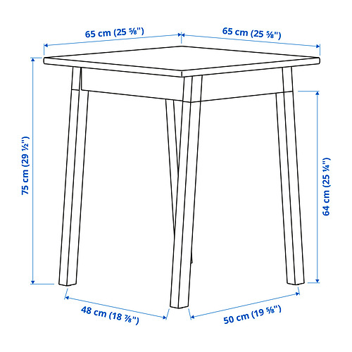 PINNTORP/PINNTORP table and 2 chairs