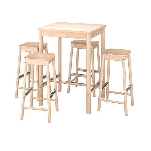 RÖNNINGE/RÖNNINGE bar table and 4 bar stools
