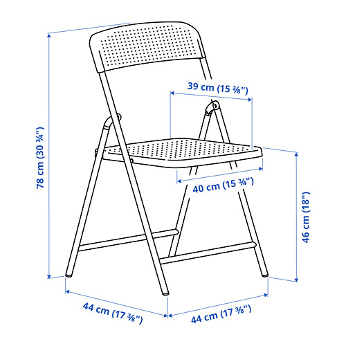 TORPARÖ table f wall+2 fold chairs, outdoor