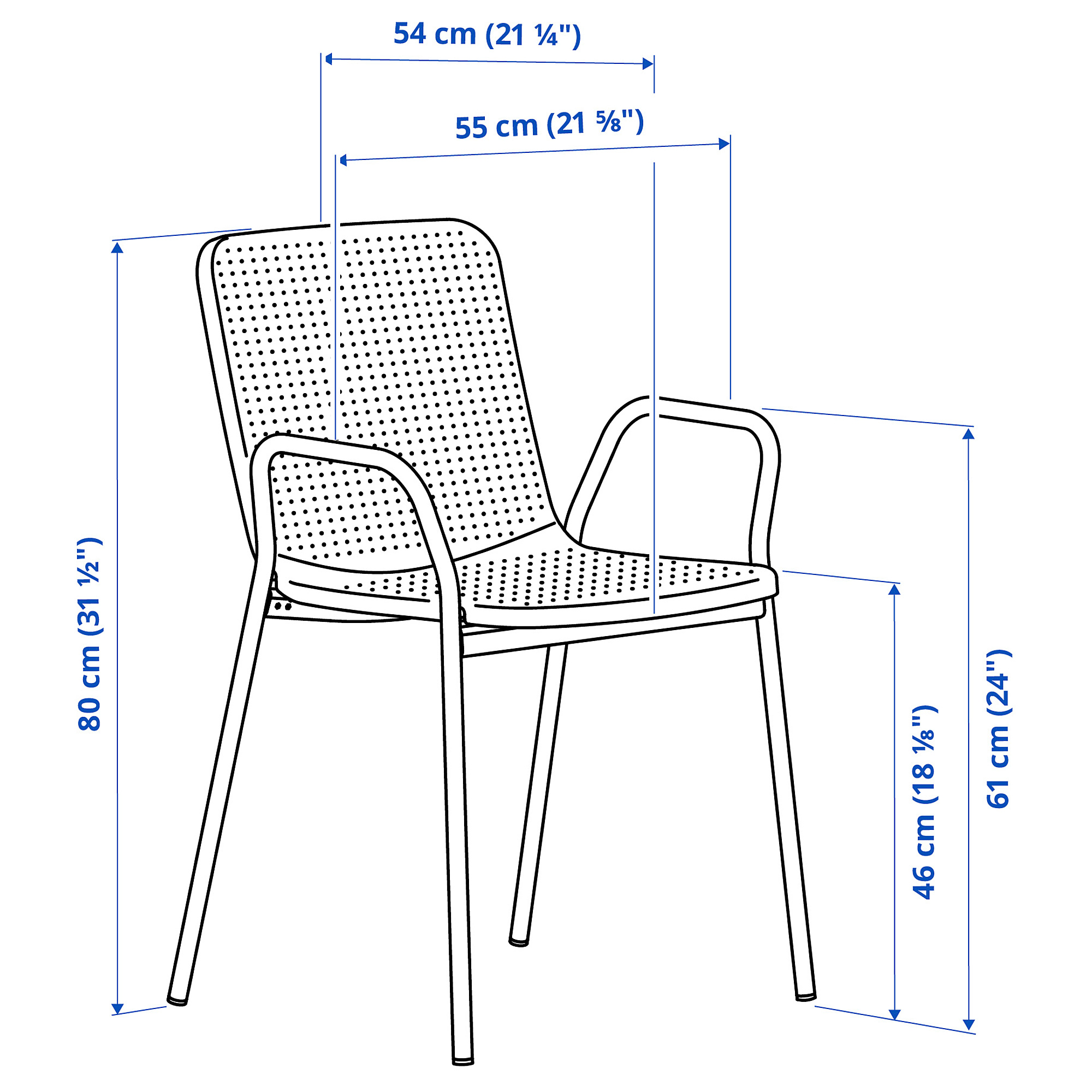 TORPARÖ table+4 chairs w armrests, outdoor