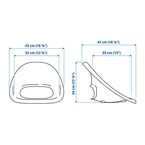 LOBERGET seat shell for junior chair