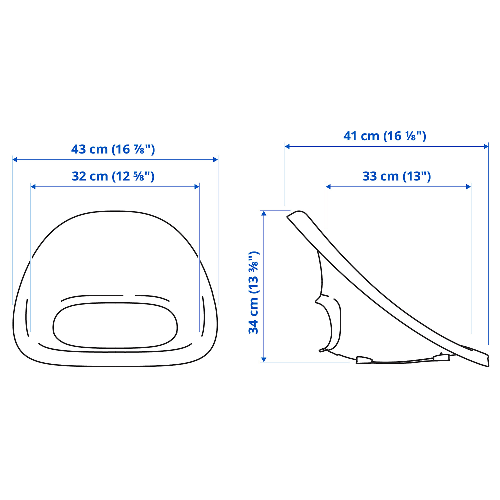 LOBERGET seat shell for junior chair