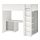 SMÅSTAD - 高架床, white grey/with desk with 3 drawers | IKEA 香港及澳門 - PE798331_S1