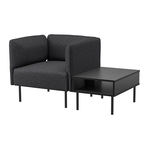 LILLEHEM armchair with side table