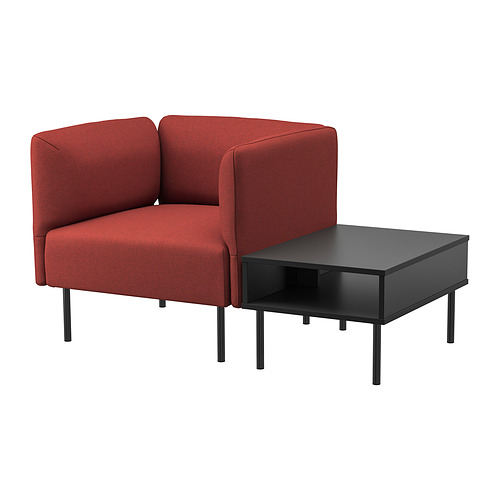 LILLEHEM armchair with side table