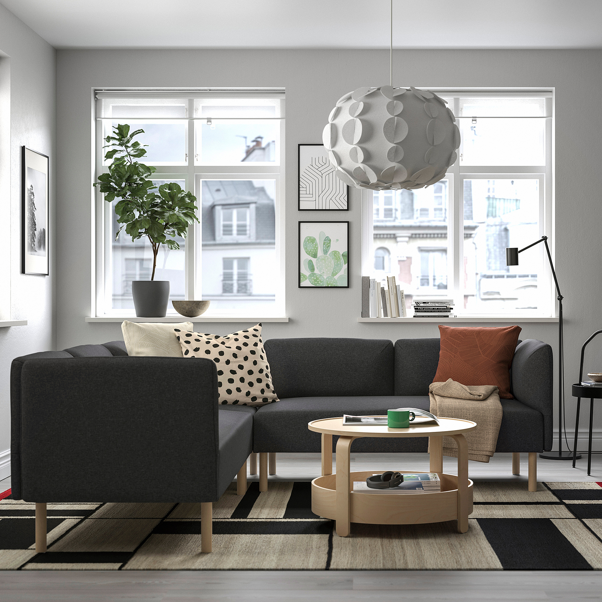 LILLEHEM 四座位組合式角位梳化